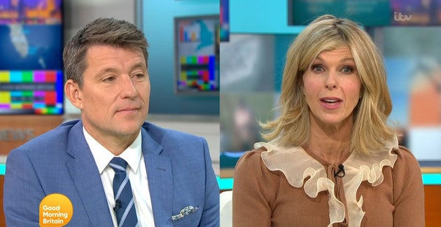 Kate Garraway with GMB co-host Ben Shephard