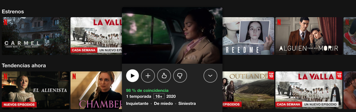 Porcentaje de coincidencia.