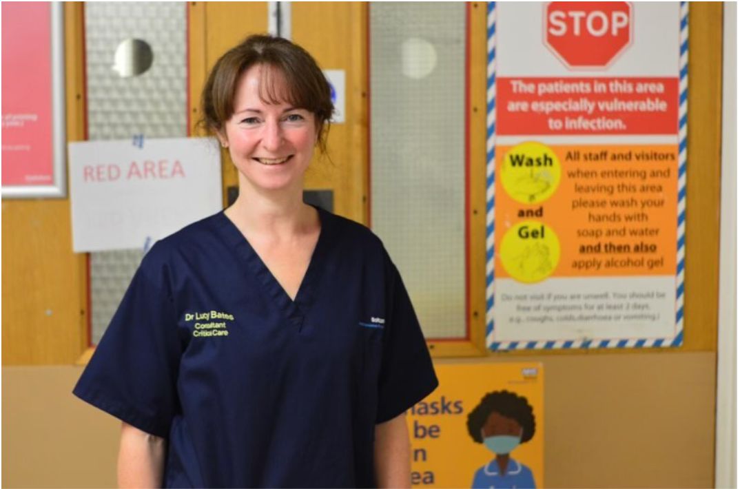 Dr Lucy Bates has been on the frontline of both the first and second wave of coronavirus as a critical care consultant 