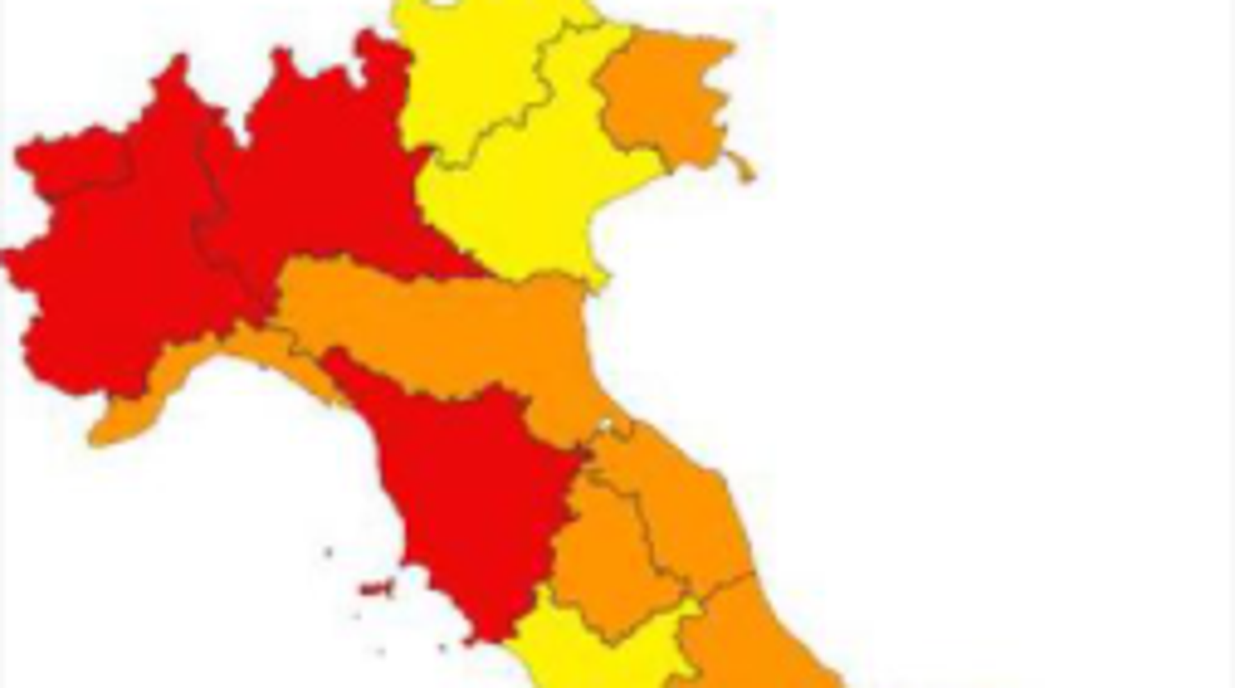 Le Tre Zone E Le Regole Locali Come Cambia La Mappa Dei Divieti In Italia L Huffpost Cartina Dell'italia Con Le Zone