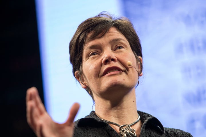 Kate Raworth, economist and author of the best-selling book "Doughnut Economics," pictured in 2017. Credit: David Levenson/Getty Images