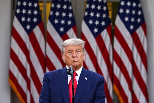 Donald Trump delivers an update on