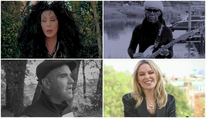Cher, Nile Rogers, Robbie Williams and Kylie Minogue