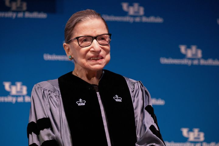The late Supreme Court Justice Ruth Bader Ginsburg is being honored with a three-story street art mural in Manhattan.