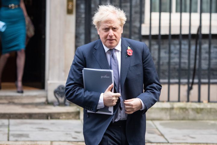 Prime Minister Boris Johnson in Downing Street, London, ahead of a Cabinet meeting at the Foreign and Commonwealth Office.