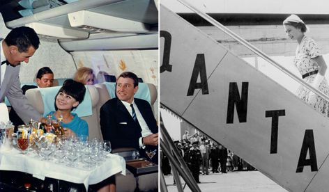 Qantas celebrates its 100th birthday. 
