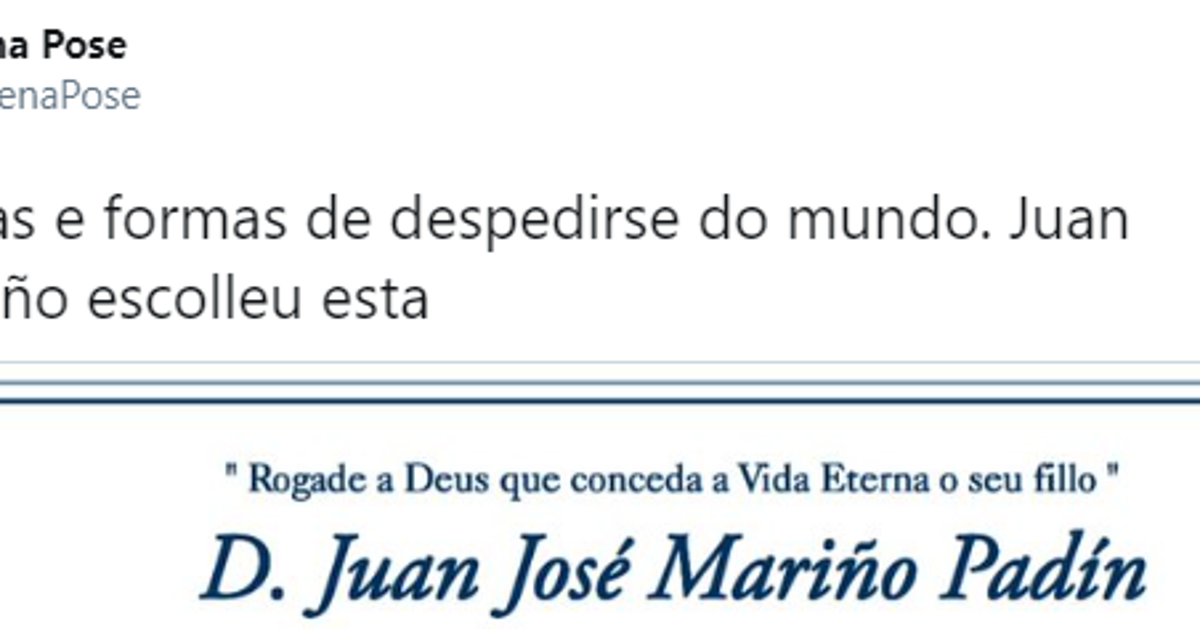 La Esquela De La Voz De Galicia Que Llega A Twitter Hay Formas Y Formas De Despedirse Del Mundo El Huffpost