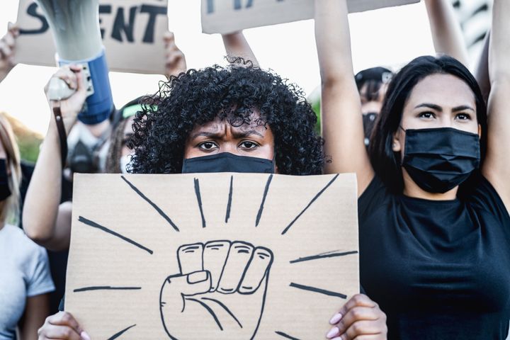 Black Lives Matter protesters. 