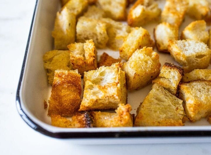 Sourdough croutons from Feasting At Home