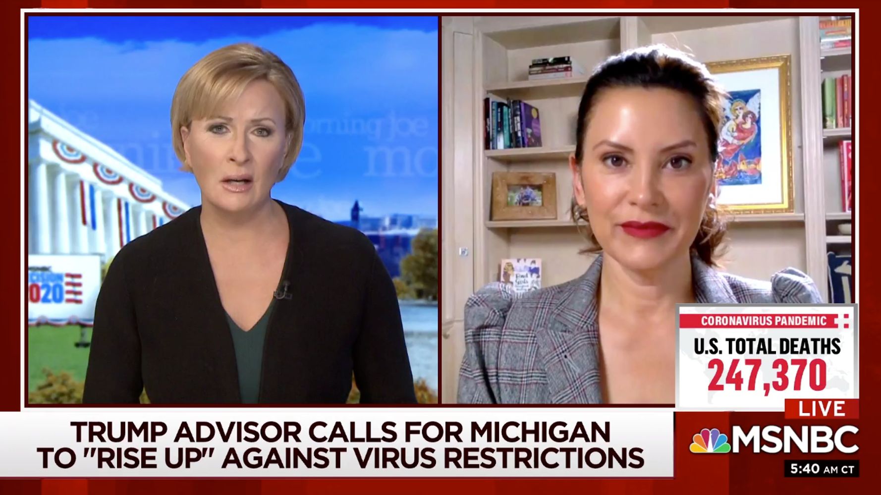 Gretchen Whitmer Stunned By Trump COVID-19 Aide's Call For Michigan To 'Rise Up'