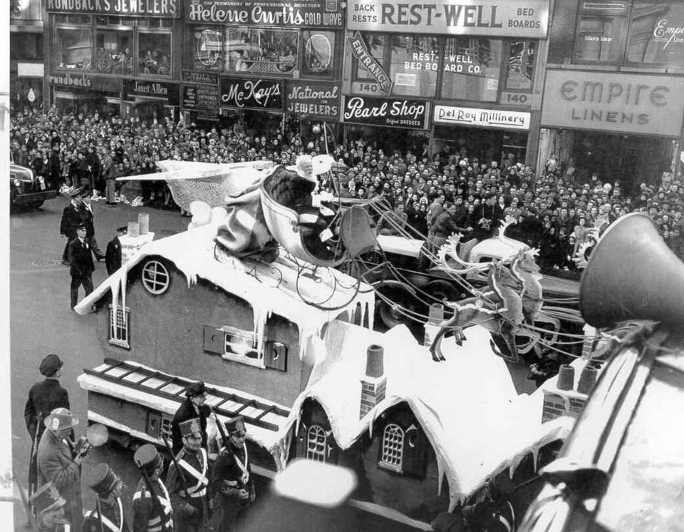 Vintage Photograph Shows Macy's Department Store and Surrounding