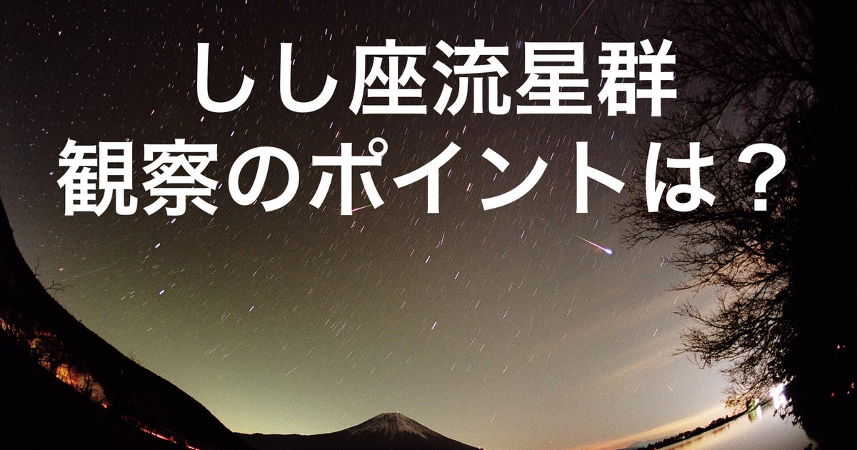 こと 座 流星 群 方角