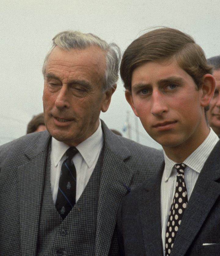 Prince Charles with Lord Mounbatten prior to his death in 1979