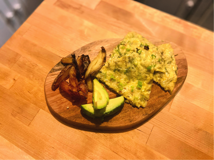 Leek and Cheese Frittata