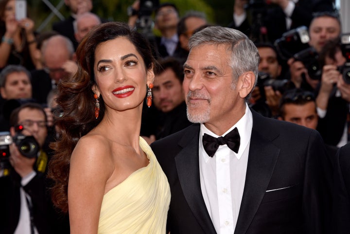 George and Amal Clooney attend the "Money Monster" premiere during the 69th annual Cannes Film Festival on May 12, 2016. 