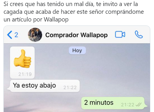 Captura del mensaje que un usuario recibió por WhatsApp.