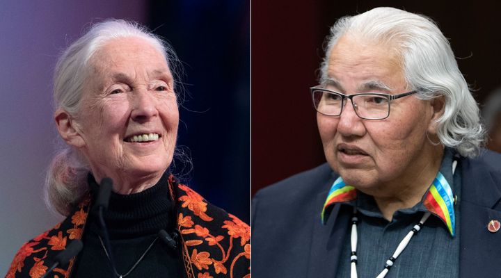 Dr. Jane Goodall and Sen. Murray Sinclair are shown in a composite image of photos from The Canadian Press.