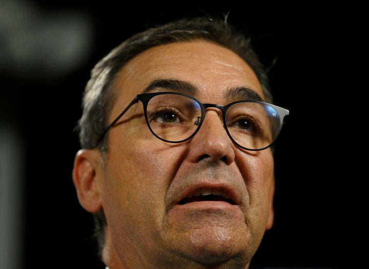 South Australian Premier Steven Marshall speaks to the media during a COVID19 briefing at the State Administration centre on November 17, 2020 in Adelaide, Australia. 