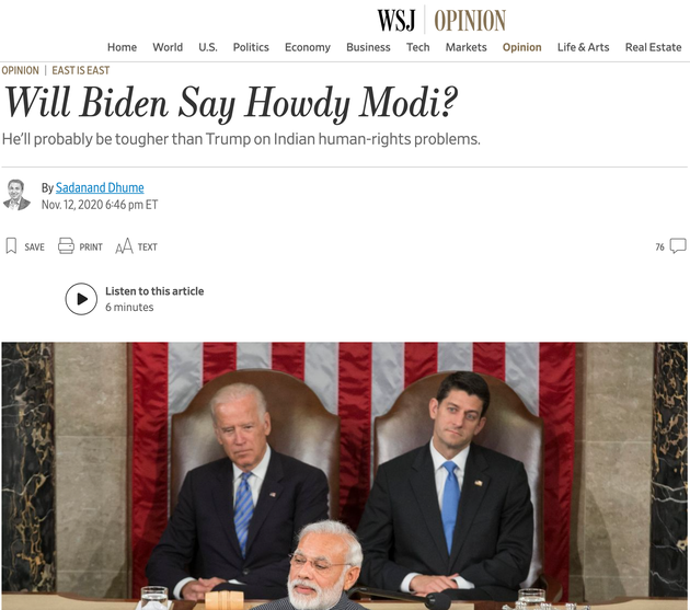 Here's What International Media Is Saying About India-US Ties Under Joe