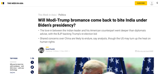 Here's What International Media Is Saying About India-US Ties Under Joe