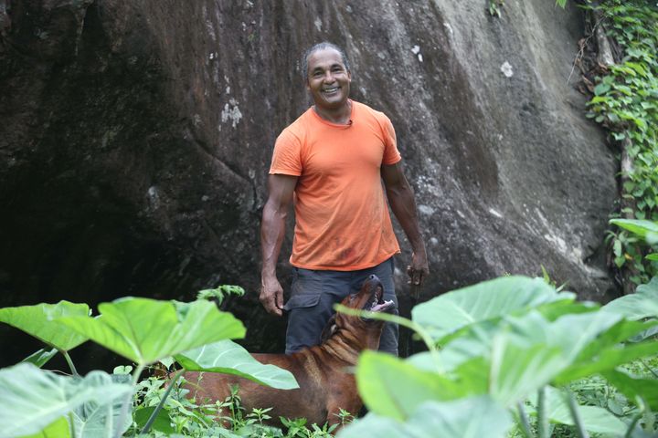 Nichie Abo, a warrior of the Kalinago tribe on the island of Dominica, said returning to traditional methods of food production allowed islanders to regain control of their food system. Credit: Andre Lambertson