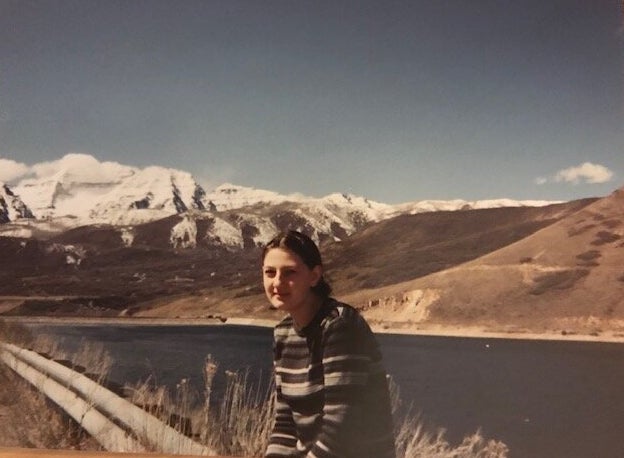 Juli-Ann Aaron during a rare visit with her mom, Isobel, while enrolled at Provo Canyon School in Provo, Utah in 1999. "Did I (ever) want to run," Aaron said.