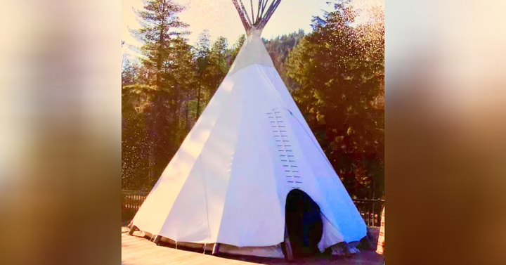 The teenagers at the Ascent Wilderness Program slept on the ground in teepees, even in the winter, as pictured here in 2005.