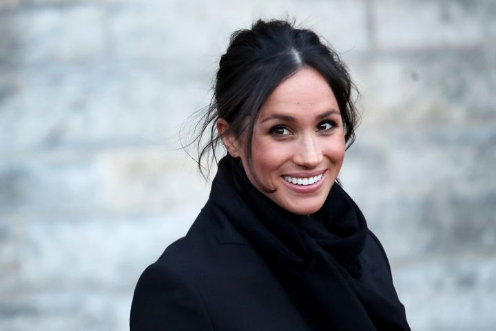 Meghan Markle pictured at Cardiff Castle on Jan.18, 2018 in Cardiff, Wales.