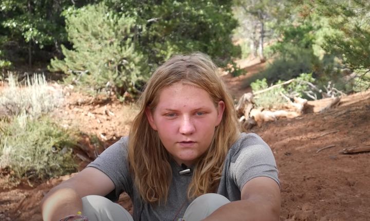 Ella Bissette at a wilderness program in Utah in 2016, after she was sent to New Haven Residential Treatment.