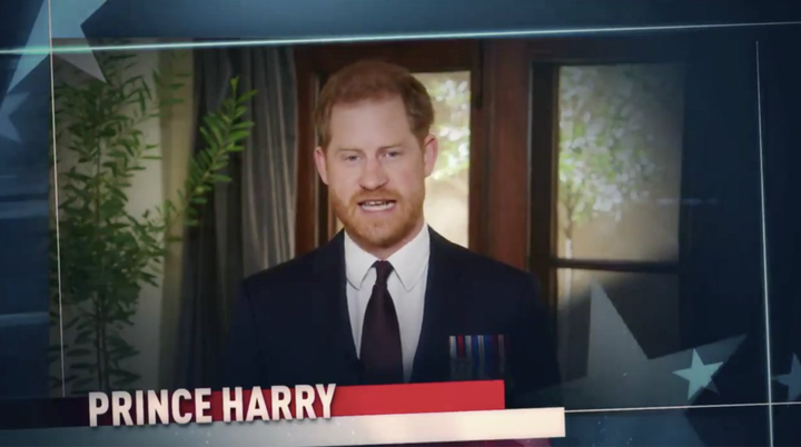 Prince Harry speaks from the heart during his virtual appearance at the Stand Up for Heroes fundraiser on Wednesday night.