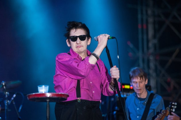 Pogues frontman Shane MacGowan performing in 2014