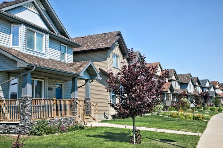 Homes in Saskatoon's Stonebridge neighbourhood, seen in this undated file photo. The Teranet-National Bank house price index shows prices rising in the vast majority of Canada's cities in October.