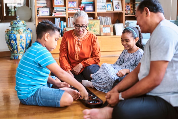 Wari is a game from the mancala family that kids can play together or with grandparents and other family members.