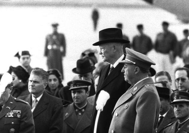 Francisco Franco y el entonces presidente de EEUU Dwight Eisenhower, en Madrid, en