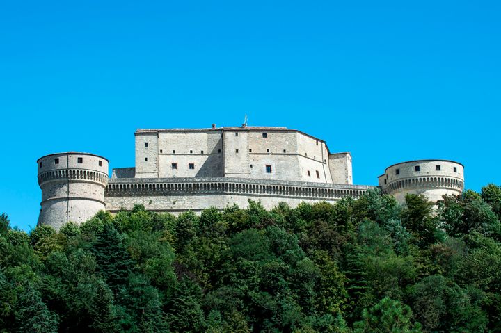 Italy. Emilia Romagna. San Leo. The Castle. (Photo by: De Simone Lorenzo/AGF/Universal Images Group via Getty Images)