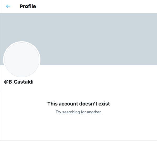 Le compte de Benjamin Castaldi n'est plus accessible ce vendredi 20