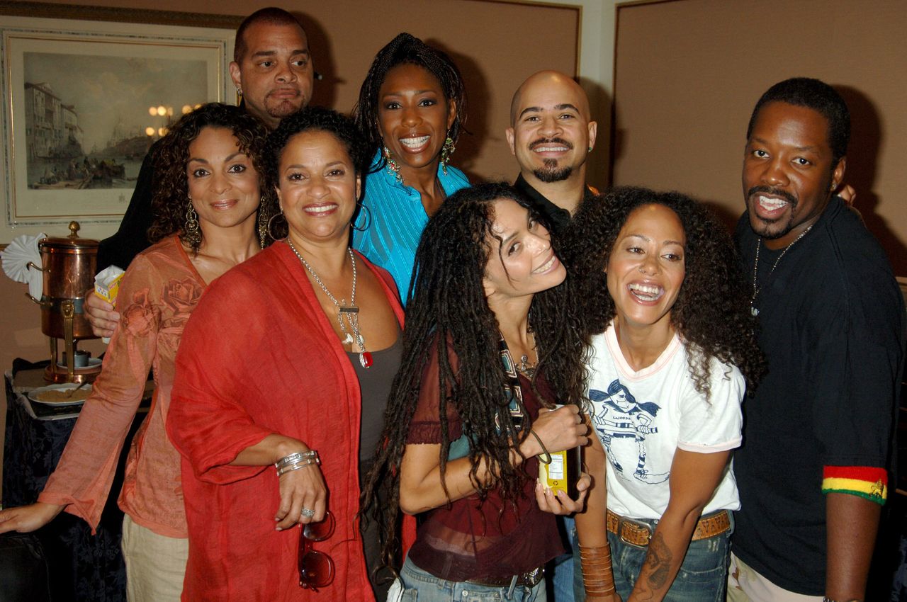 Allen and the cast of "A Different World," including Lisa Bonet, at a reunion in 2006.