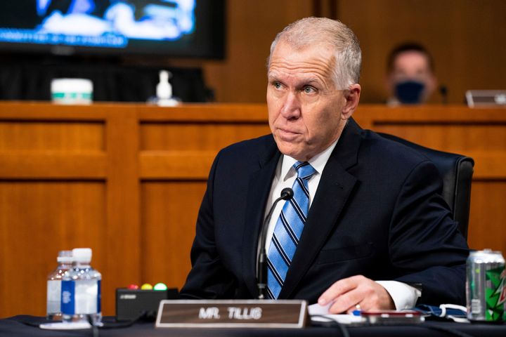 Sen. Thom Tillis (R-N.C.) said he "believes a bipartisan compromise should include extended unemployment benefits at a level that provides much-needed relief without inadvertently providing some with more federal benefits than they earned at their previous employer."