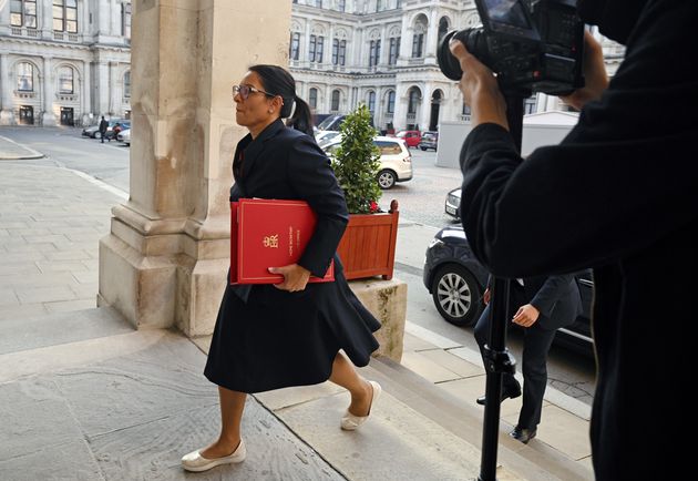 Home secretary Priti Patel at Westminster.