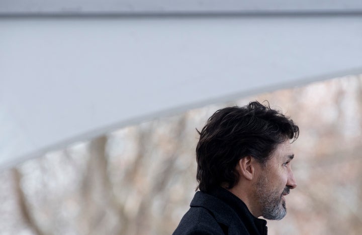 Prime Minister Justin Trudeau speak to the media during a news conference outside Rideau Cottage in Ottawa on Nov. 20, 2020. 