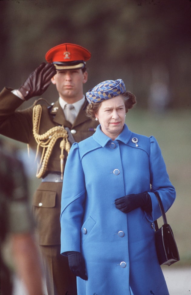 The Queen during an official tour of Portugal, pictured with Major Hugh Lindsay, The Queen's Equerry. (Photo by Tim Graham Photo Library via Getty Images)