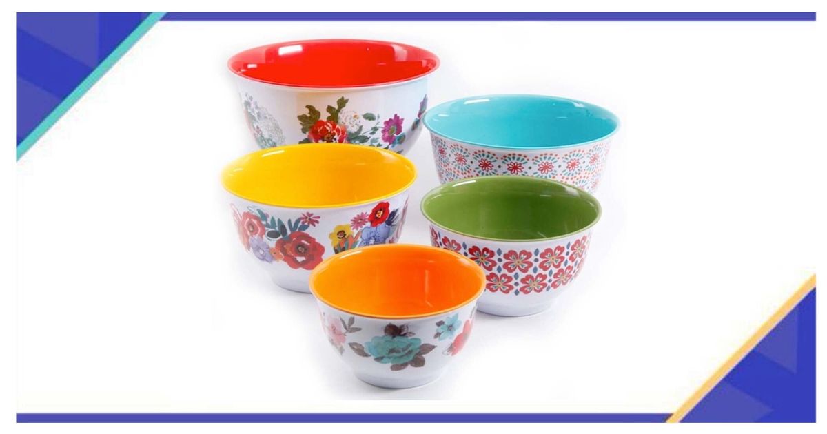 The Pioneer Woman Country Garden Melamine Mixing Bowl Set, 10