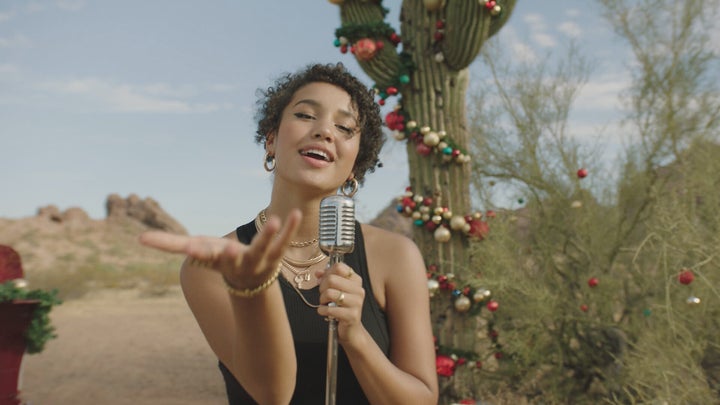 Sofia Wylie in “High School Musical: The Musical: The Holiday Special,” airing Dec. 11 on the Disney+ streaming s