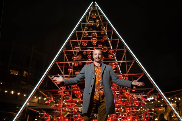 Botanical Boys founder, Darren Henderson unveils his installation named The Terrarium Tree at Coal Drops Yard in King's Cross 