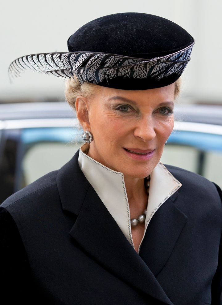 Princess Michael of Kent attends a memorial service for Alistair Vane-Tempest-Stewart, 9th Marquess of Londonderry on October 3, 2012 in London.