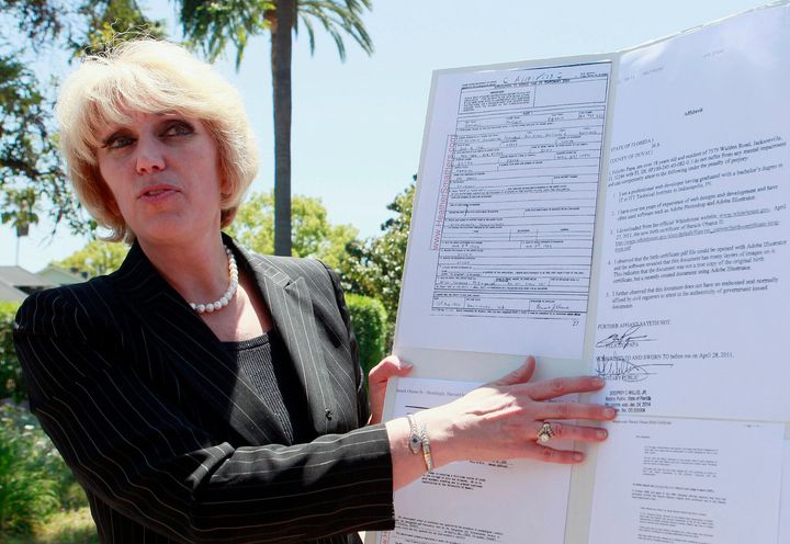 Orly Taitz, shown in this 2011 file photo, told HuffPost that she'd absolutely be willing to join Trump's legal team.