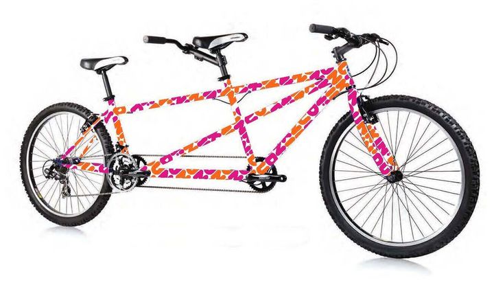 An image of the Dunkin' tandem bike provided by the company.