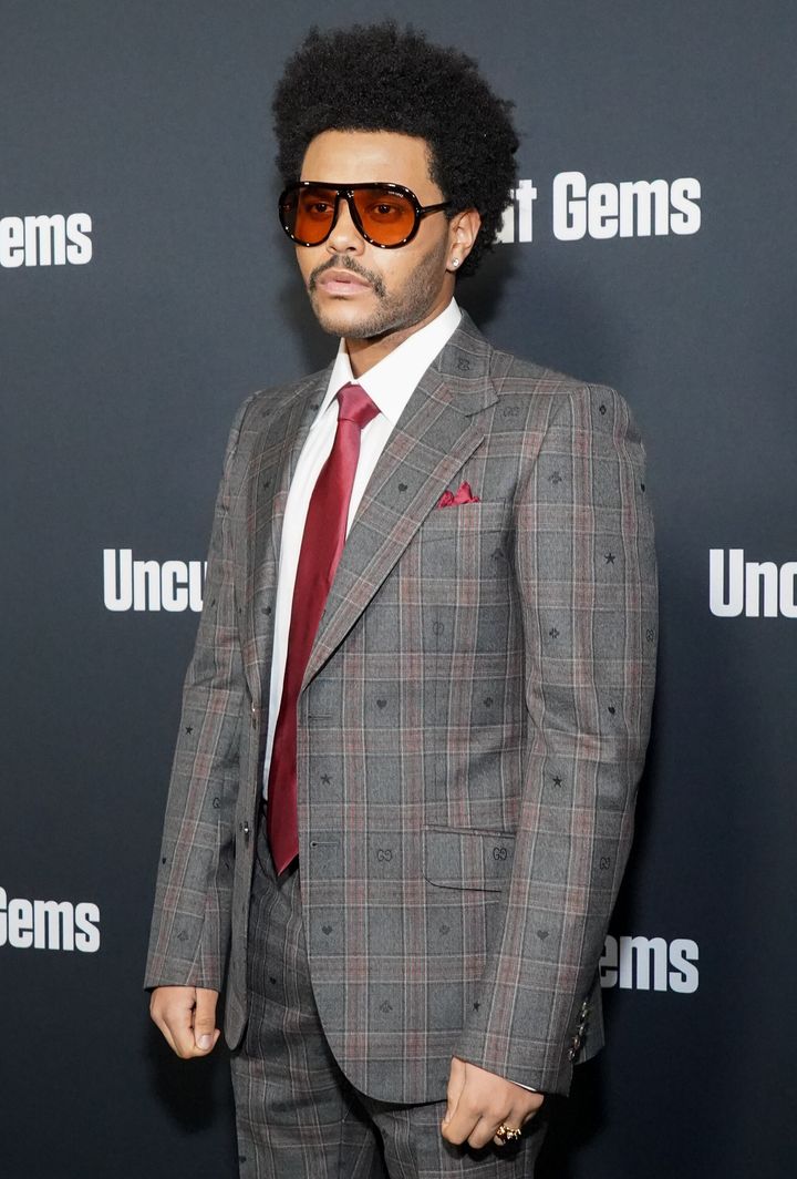 The Weeknd at the "Uncut Gems" premiere in 2019.