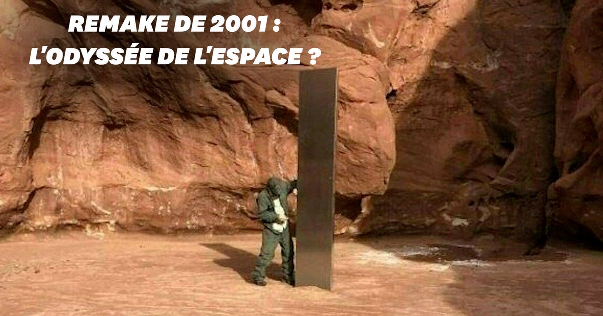 2001 L Odyssée De L Espace Monolithe Dans l'Utah, ce "monolithe de métal" rappelle étrangement celui de