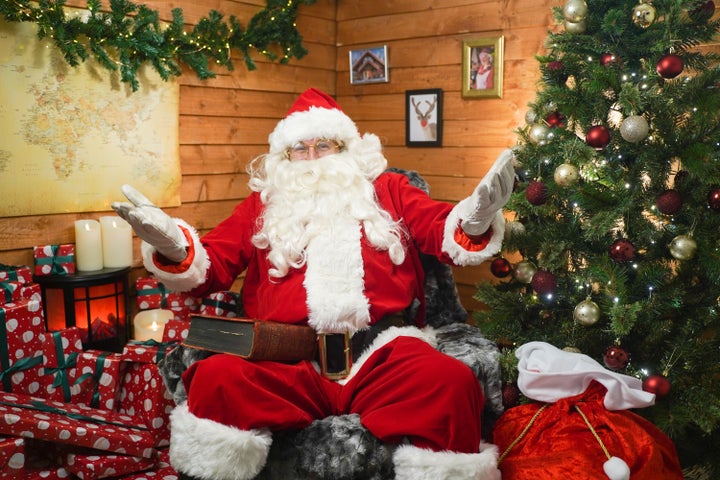 Chief Santa Aaron Spendelow at Santa's Grotto Live